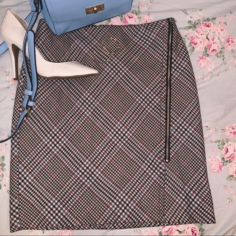 Plaid White House Black Market skirt